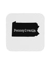 Pennsylvania - United States Shape Coaster by TooLoud-Coasters-TooLoud-White-Davson Sales