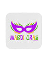 Mardi Gras - Purple Gold Green Mask Coaster by TooLoud-Coasters-TooLoud-White-Davson Sales