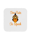 Owl Too Cute Orange Coaster-Coasters-TooLoud-White-Davson Sales