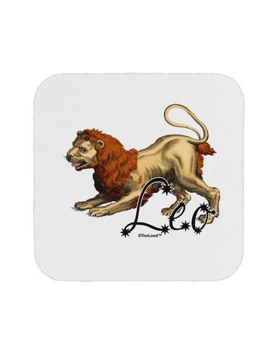 Leo Color Illustration Coaster-Coasters-TooLoud-White-Davson Sales