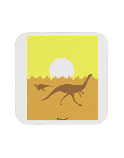 Jurassic Dinosaur Sunrise Coaster by TooLoud-Coasters-TooLoud-White-Davson Sales