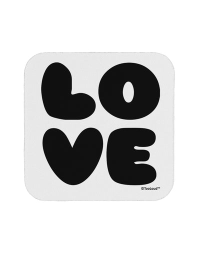 LOVE Text Coaster by TooLoud-Coasters-TooLoud-White-Davson Sales