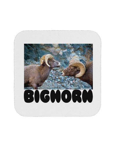 Two Bighorn Rams Text Coaster-Coasters-TooLoud-1 Piece-Davson Sales