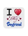 I Love Heart My Boyfriend Coaster-Coasters-TooLoud-White-Davson Sales