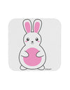 Cute Easter Bunny - Pink Coaster by TooLoud-Coasters-TooLoud-White-Davson Sales