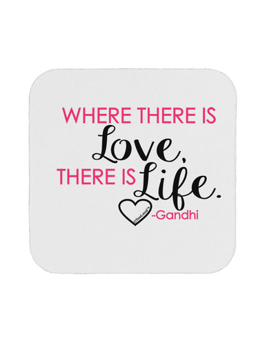 TooLoud Where There Is Love Gandhi Coaster-Coasters-TooLoud-1-Davson Sales