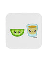 Cute Tequila Shot and Lime Wedge Coaster by TooLoud-Coasters-TooLoud-White-Davson Sales