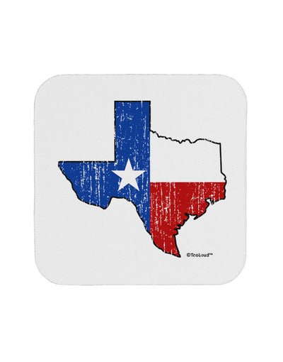 State of Texas Flag Design - Distressed Coaster by TooLoud-Coasters-TooLoud-White-Davson Sales