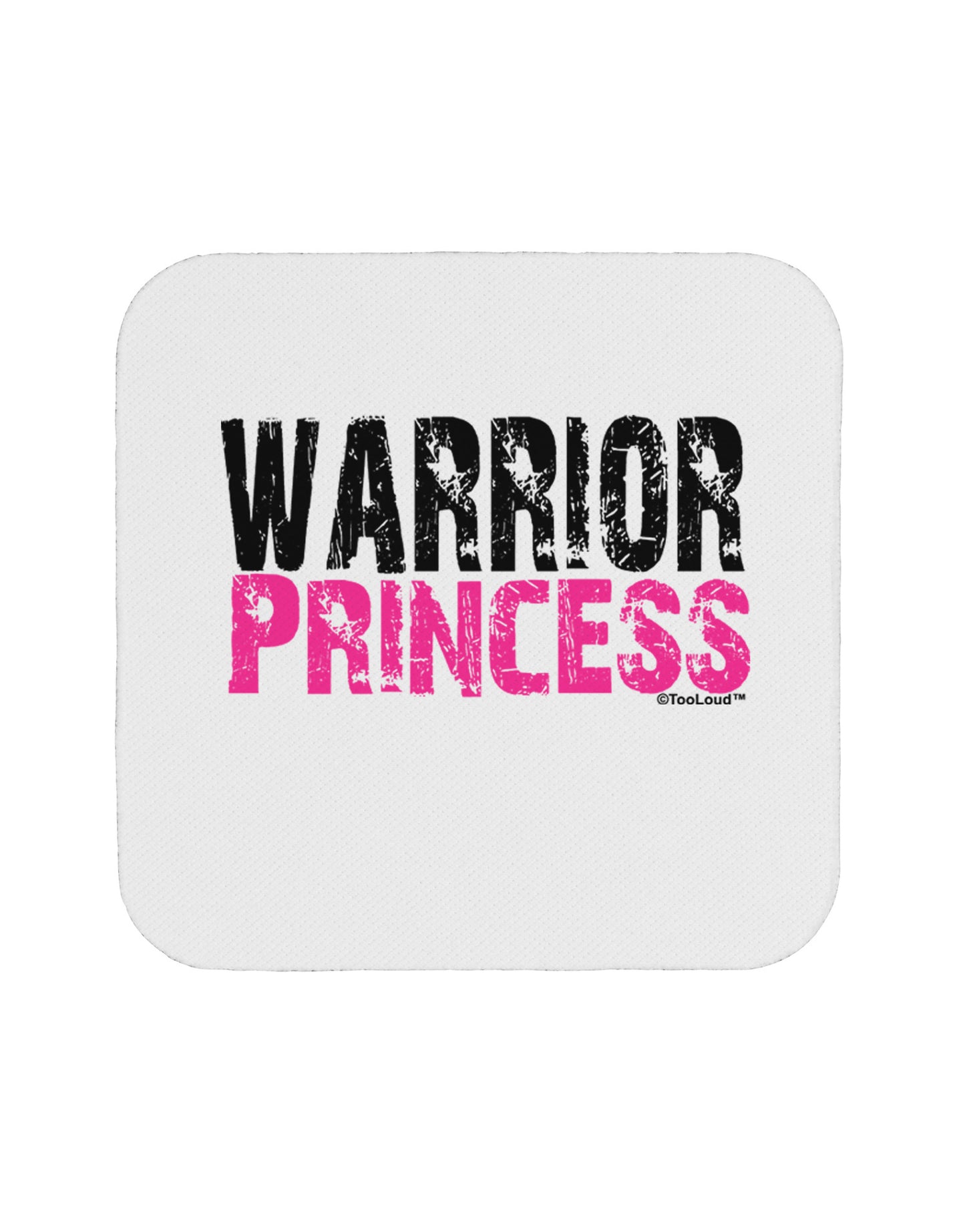 Warrior Princess Pink Coaster-Coasters-TooLoud-White-Davson Sales