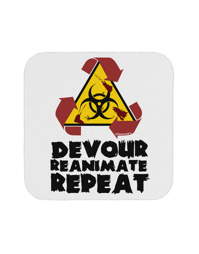 Devour Reanimate Repeat Coaster by TooLoud-Coasters-TooLoud-White-Davson Sales