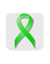 Lyme Disease Awareness Ribbon - Lime Green Coaster-Coasters-TooLoud-White-Davson Sales