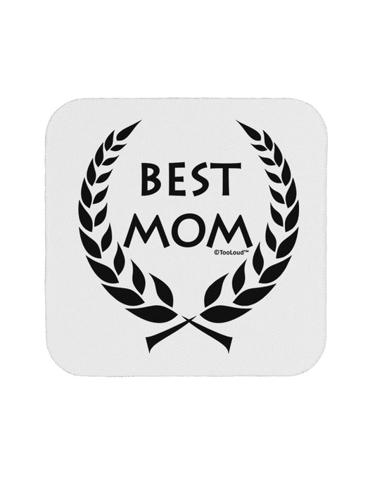 Best Mom - Wreath Design Coaster by TooLoud-Coasters-TooLoud-White-Davson Sales