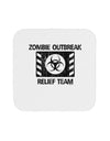 Zombie Outbreak Relief Team Biohazard Coaster-Coasters-TooLoud-White-Davson Sales