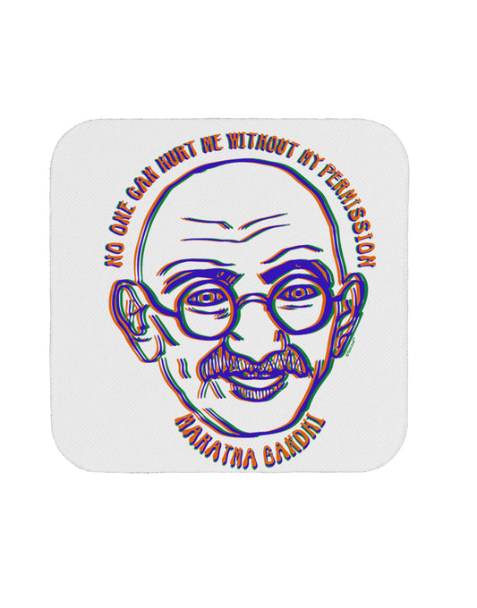 TooLoud No one can hurt me without my permission Ghandi Coaster-Coasters-TooLoud-1 Piece-Davson Sales