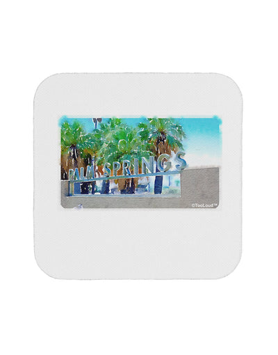 Palm Springs Watercolor Coaster-Coasters-TooLoud-White-Davson Sales