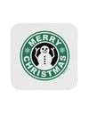 Merry Christmas Latte Logo Coaster-Coasters-TooLoud-1-Davson Sales