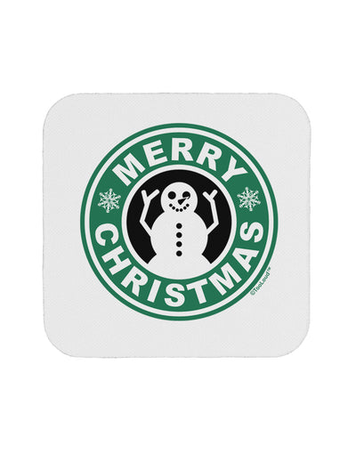 Merry Christmas Latte Logo Coaster-Coasters-TooLoud-1-Davson Sales