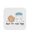 Cute Milk and Cookie - Made for Each Other Coaster by TooLoud-Coasters-TooLoud-White-Davson Sales