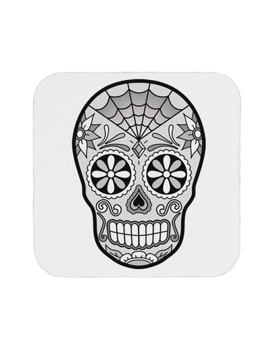 Version 10 Grayscale Day of the Dead Calavera Coaster-Coasters-TooLoud-White-Davson Sales