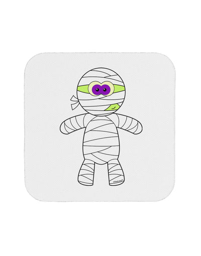 Cute Mummy Halloween Coaster-Coasters-TooLoud-White-Davson Sales