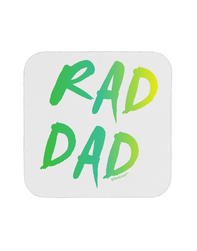 Rad Dad Design - 80s Neon Coaster-Coasters-TooLoud-White-Davson Sales