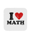 I Heart Math Distressed Coaster by TooLoud-Coasters-TooLoud-White-Davson Sales