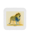 Lion Watercolor 1 Coaster-Coasters-TooLoud-White-Davson Sales