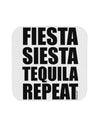 Fiesta Siesta Tequila Repeat Coaster by TooLoud-Coasters-TooLoud-White-Davson Sales