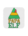 Matching Christmas Design - Elf Family - Papa Elf Coaster by TooLoud-Coasters-TooLoud-White-Davson Sales