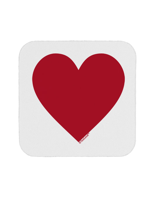 Big Red Heart Valentine's Day Coaster-Coasters-TooLoud-White-Davson Sales