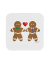 Gingerbread Man Couple Coaster by TooLoud-Coasters-TooLoud-White-Davson Sales