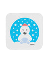 Cute Polar Bear - Christmas Coaster by TooLoud-Coasters-TooLoud-White-Davson Sales