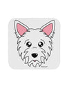 Cute West Highland White Terrier Westie Dog Coaster by TooLoud-Coasters-TooLoud-White-Davson Sales