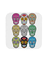 Dia de los Muertos Calaveras Sugar Skulls Coaster-Coasters-TooLoud-White-Davson Sales