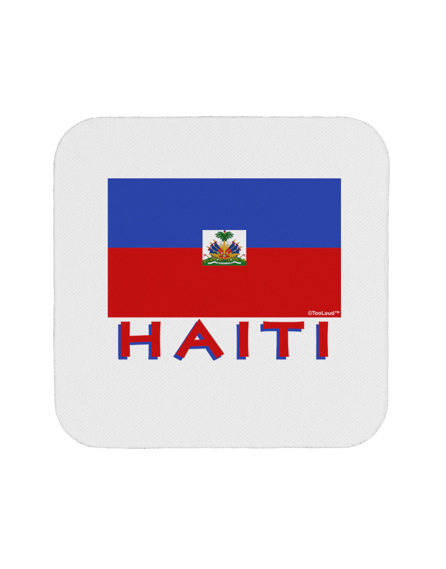 Haiti Flag Coaster by TooLoud-Coasters-TooLoud-1-Davson Sales