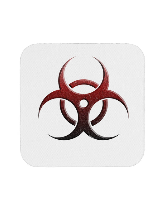 Biohazard Symbol Red Stone - Apocalypse Coaster-Coasters-TooLoud-White-Davson Sales