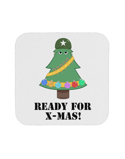 Christmas Tree - Ready for X-Mas Coaster-Coasters-TooLoud-White-Davson Sales