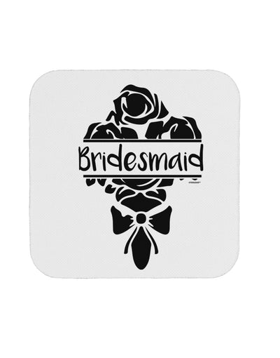 TooLoud Bridesmaid Bouquet Silhouette Coaster-Coasters-TooLoud-1 Piece-Davson Sales