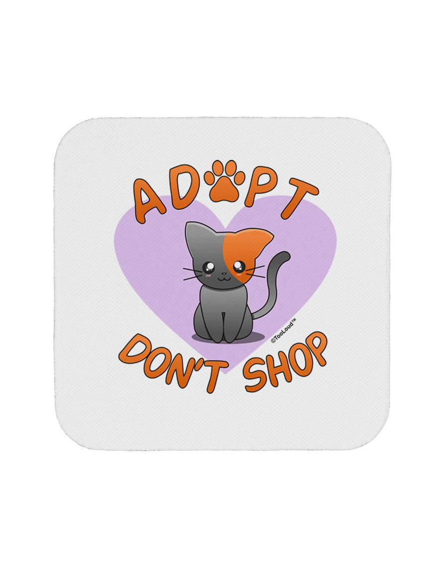Adopt Don't Shop Cute Kitty Coaster-Coasters-TooLoud-12-Davson Sales
