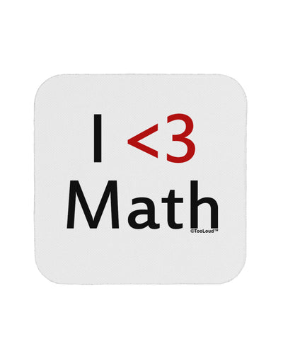 I Heart Math Coaster by TooLoud-Coasters-TooLoud-White-Davson Sales