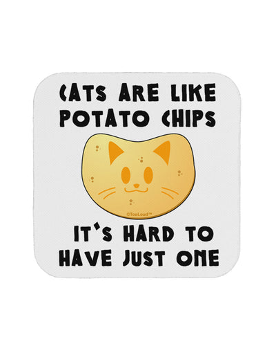 Cats Are Like Potato Chips Coaster by TooLoud-Coasters-TooLoud-1-Davson Sales