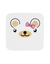 Kyu-T Ears - Beartholomea Girl Teddy Bear Coaster-Coasters-TooLoud-White-Davson Sales