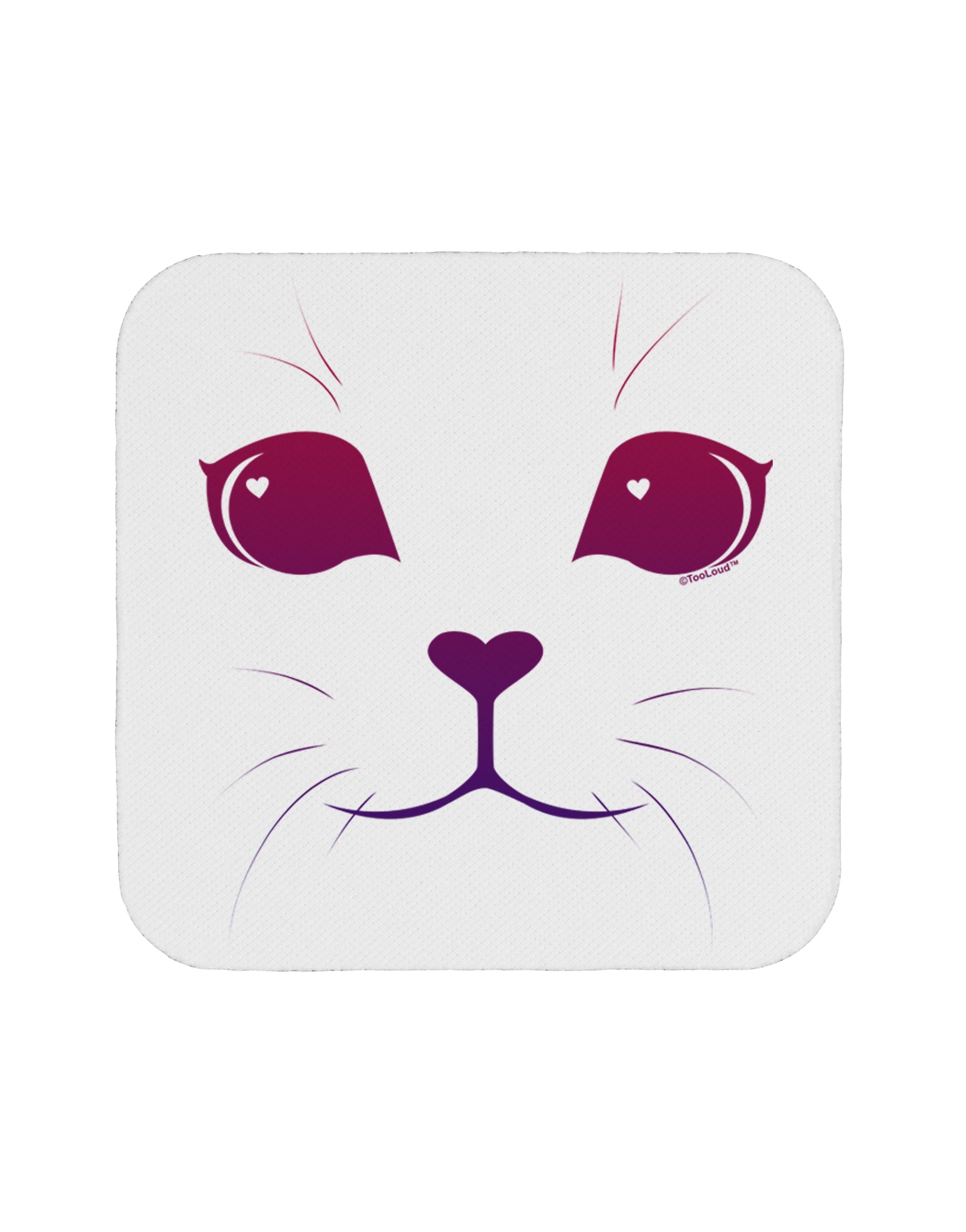 Heart Kitten Coaster by TooLoud-Coasters-TooLoud-1-Davson Sales