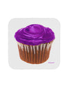 Giant Bright Purple Cupcake Coaster by TooLoud-Coasters-TooLoud-White-Davson Sales