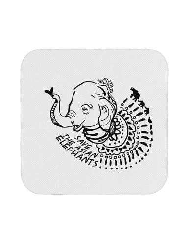 TooLoud Save the Asian Elephants Coaster-Coasters-TooLoud-1 Piece-Davson Sales