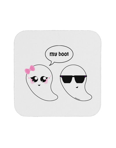 Cute Ghost Couple My Boo Halloween Coaster-Coasters-TooLoud-White-Davson Sales