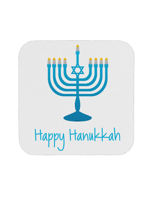 Happy Hanukkah Menorah Coaster-Coasters-TooLoud-White-Davson Sales