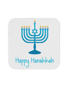 Happy Hanukkah Menorah Coaster-Coasters-TooLoud-White-Davson Sales