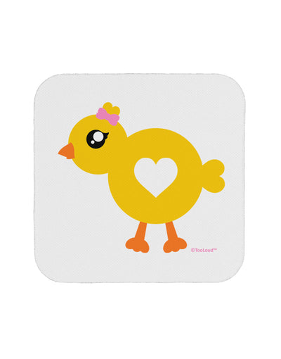 Cute Chick with Bow Coaster by TooLoud-Coasters-TooLoud-White-Davson Sales