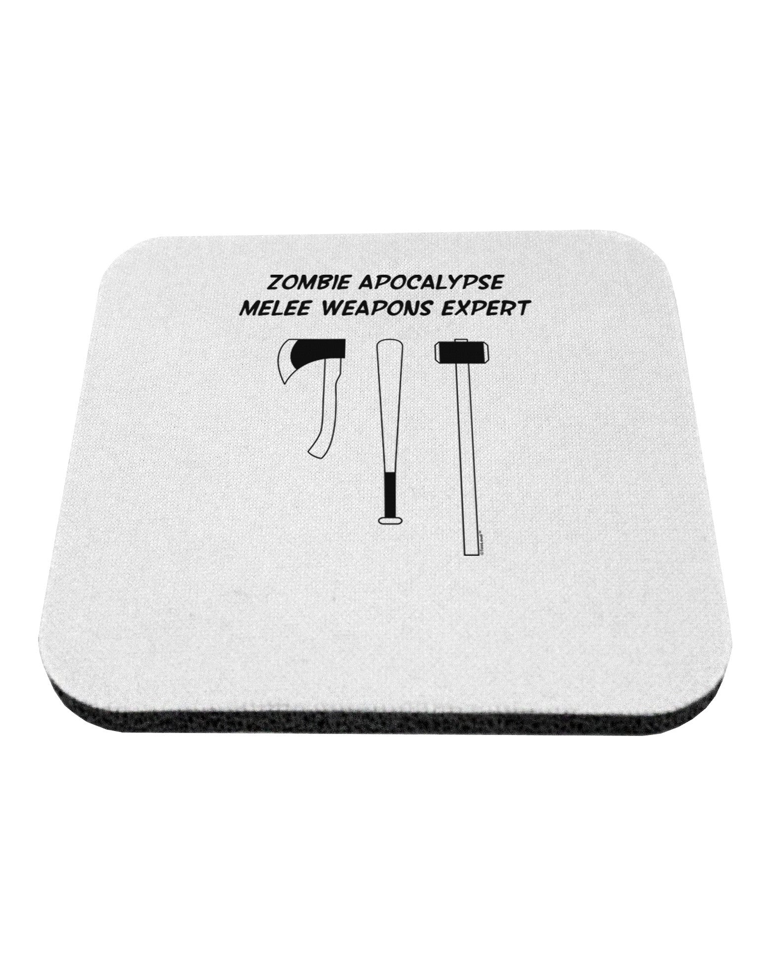 Zombie Apocalypse Melee Weapons Expert Coaster-Coasters-TooLoud-White-Davson Sales